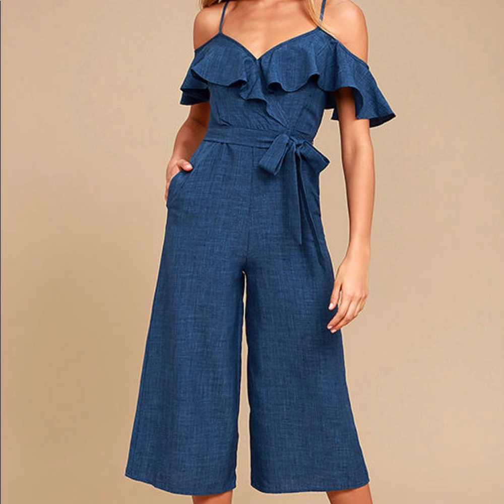 Lulus Chambray Jumpsuit